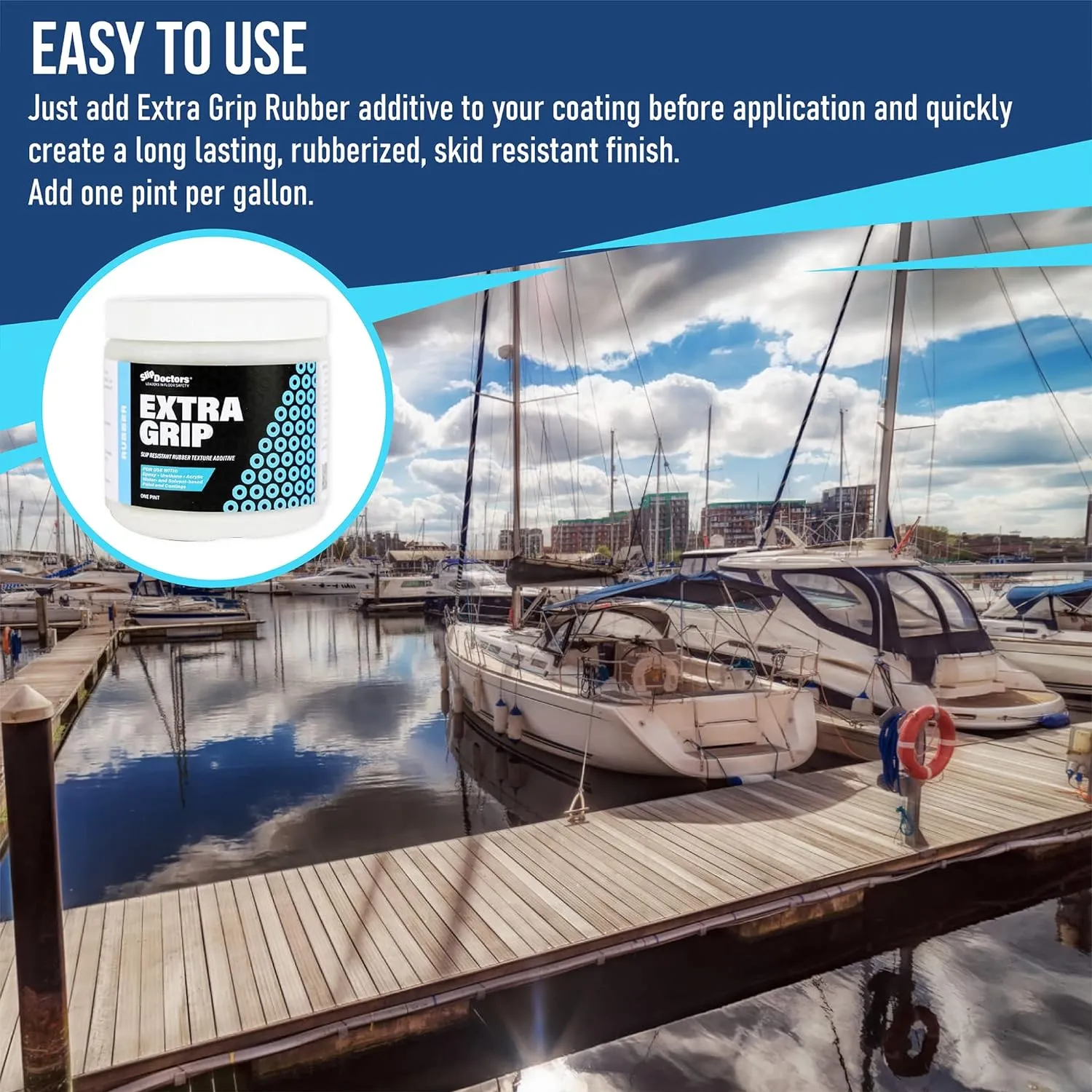 Extra Grip Rubber - Non-Slip Grit Additive for Paint