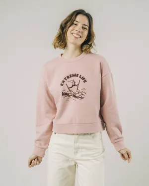 Extreme Life Cropped Sweatshirt Glassé