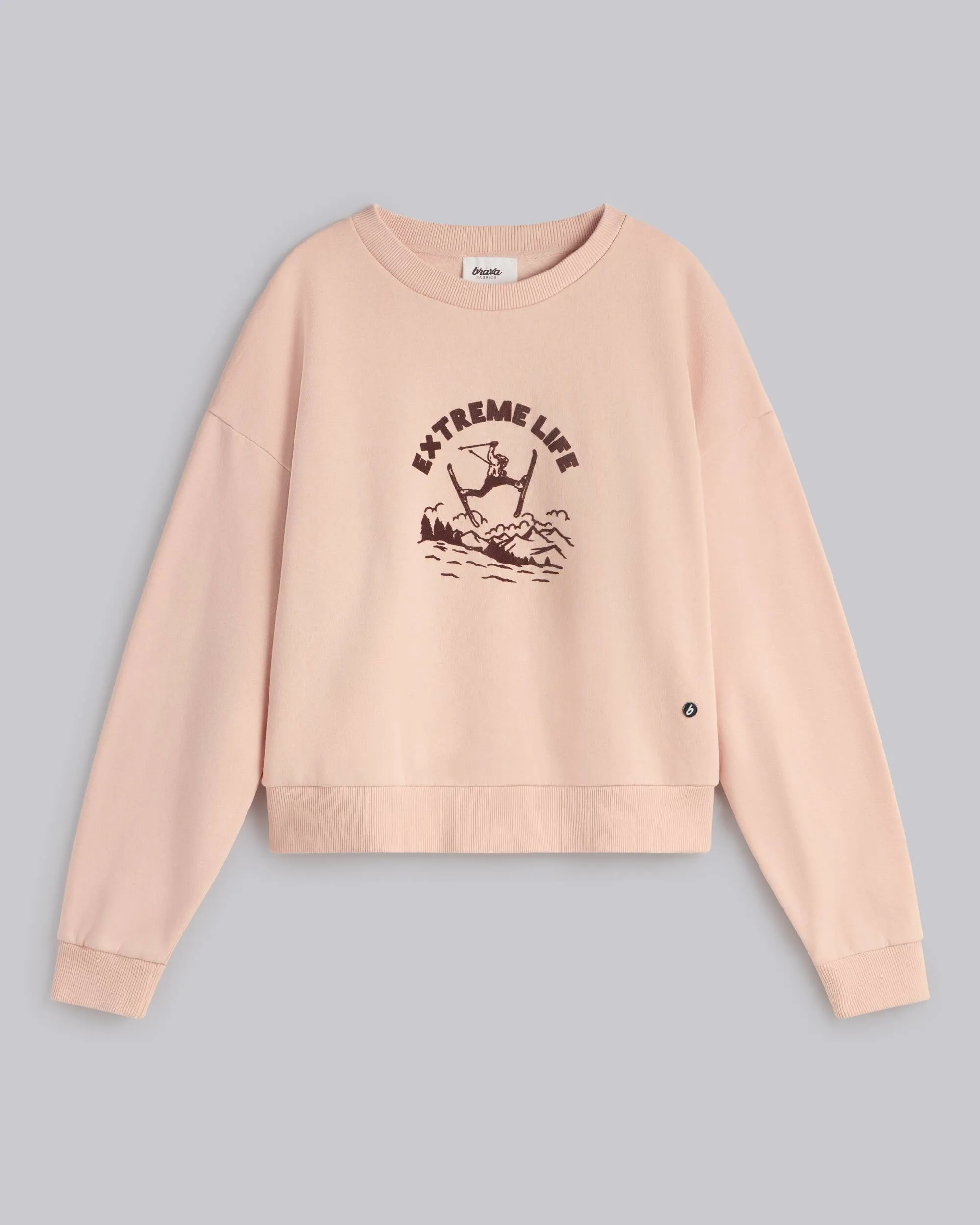 Extreme Life Cropped Sweatshirt Glassé