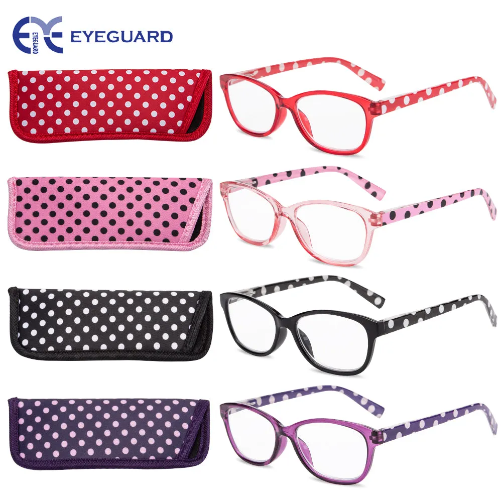 Eyeguard Women's Full Rim Oval  Tr 90 Reading Glasses L1605