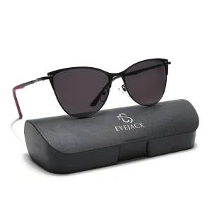 Eyejack Black Cateye Sunglasses for Women (7030CL843)