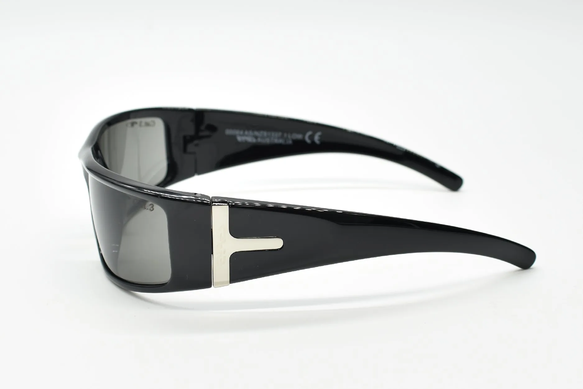 Eyres ALLURE Shiny Black Frame Grey Lens