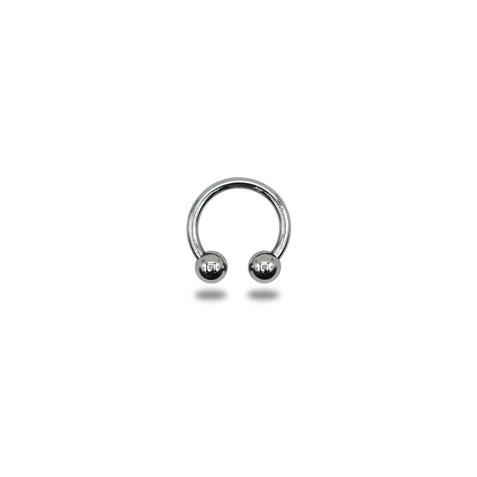 Eyro Stainless-Steel 2 Ball Bull Ring/Horseshoe Cock and Glans Ring 20mm-68mm