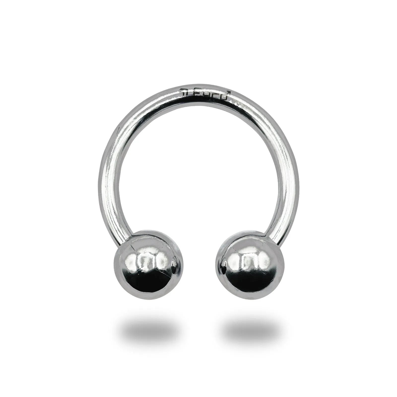 Eyro Stainless-Steel 2 Ball Bull Ring/Horseshoe Cock and Glans Ring 20mm-68mm