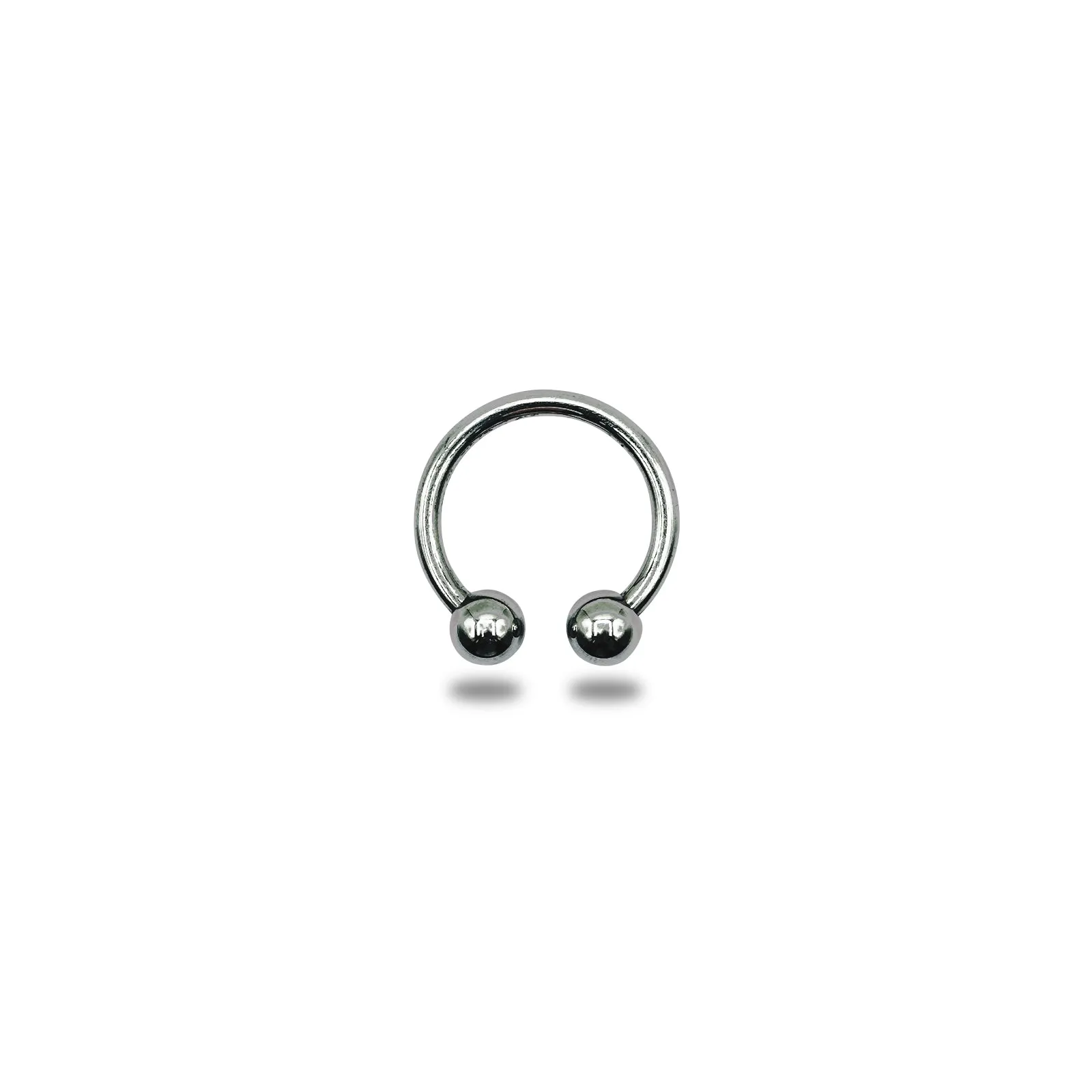 Eyro Stainless-Steel 2 Ball Bull Ring/Horseshoe Cock and Glans Ring 20mm-68mm