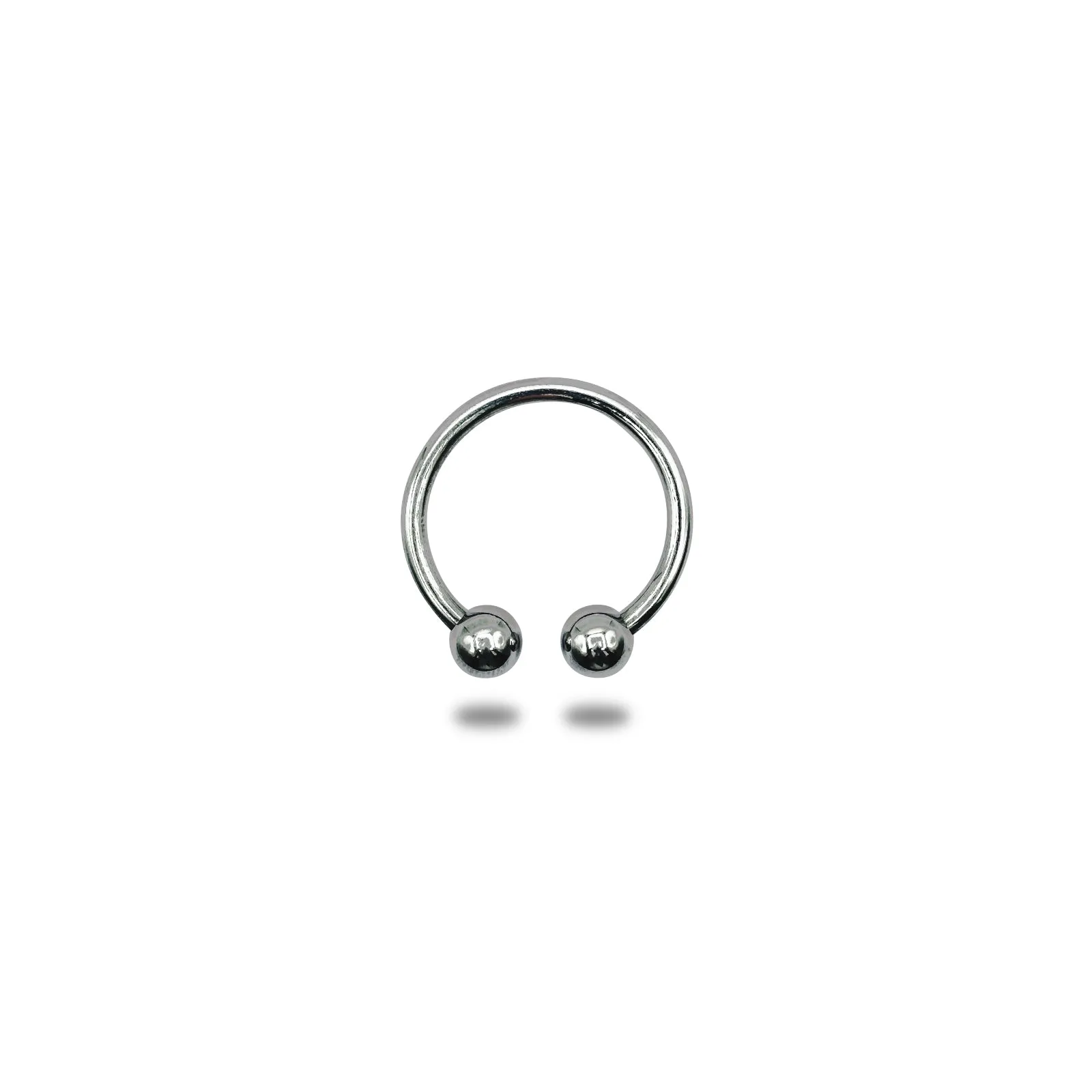 Eyro Stainless-Steel 2 Ball Bull Ring/Horseshoe Cock and Glans Ring 20mm-68mm