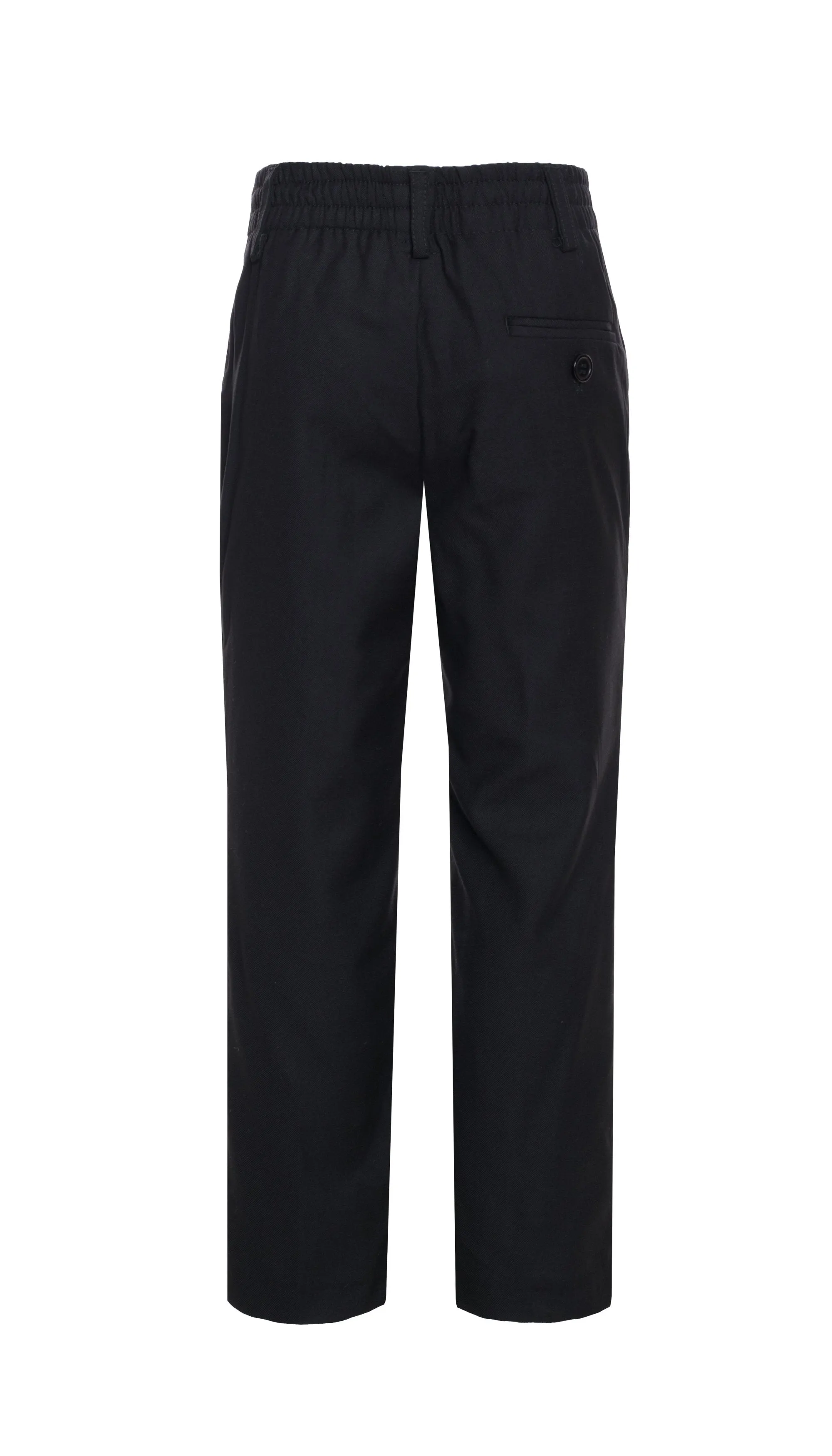 Ezra Black Regular Fit Boys Dress Pants