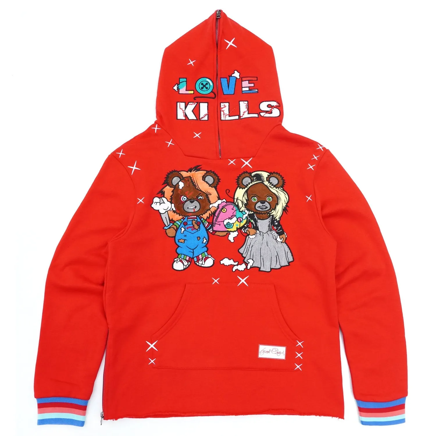 F5738 Love Kills Hoodie - Red