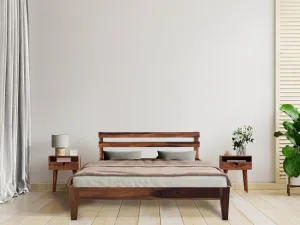 FABIA BED KING Sheesham Wood (Honey Finish)