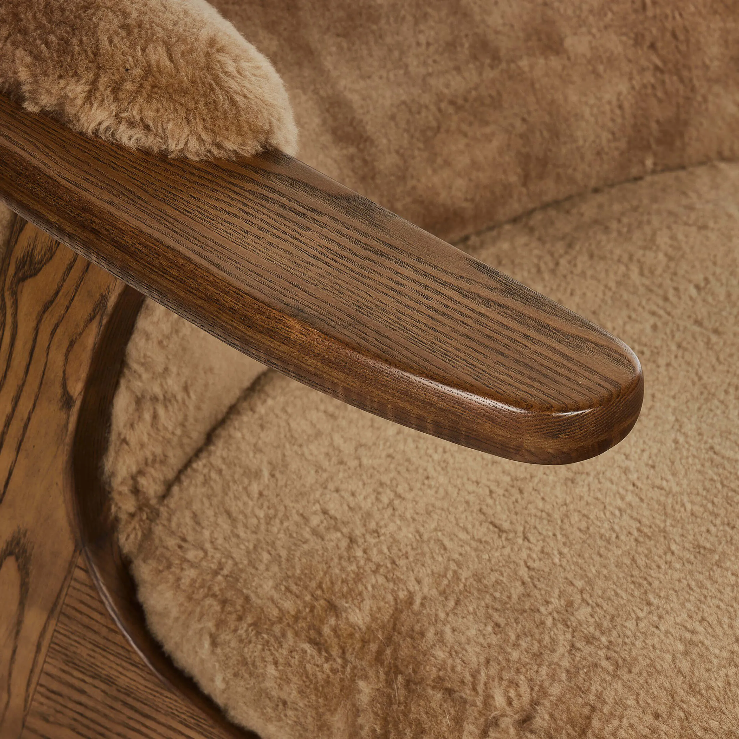 Fabian Chair, Desert Shearling