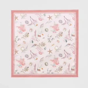 Fable England 70cm Lotus Pink Whispering Sands Square Scarf