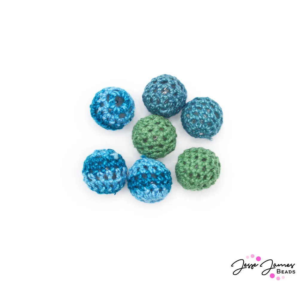 Fabric Bead Set in Barnacle Beach