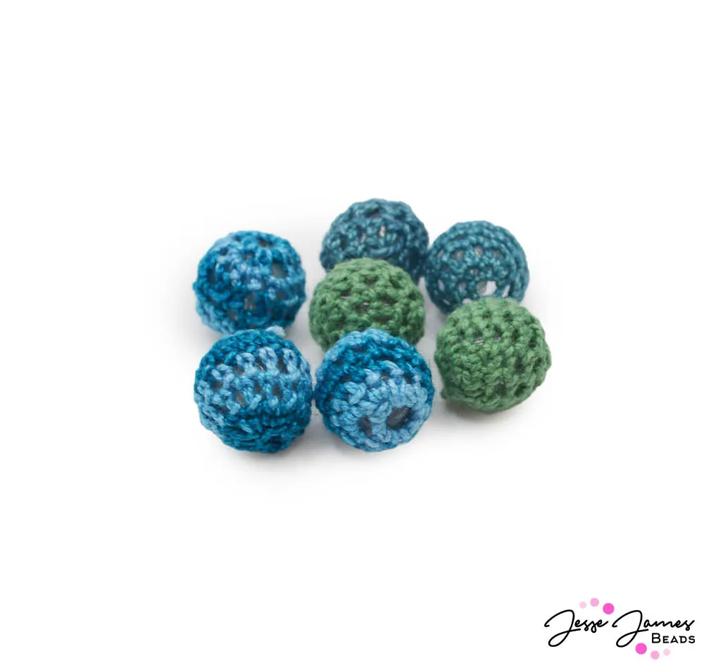 Fabric Bead Set in Barnacle Beach