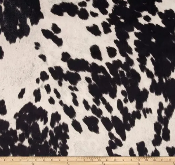 Fabric Sample Only 3x5 Inch - Udder Madness Faux Cowhide Upholstery- Choice of Color