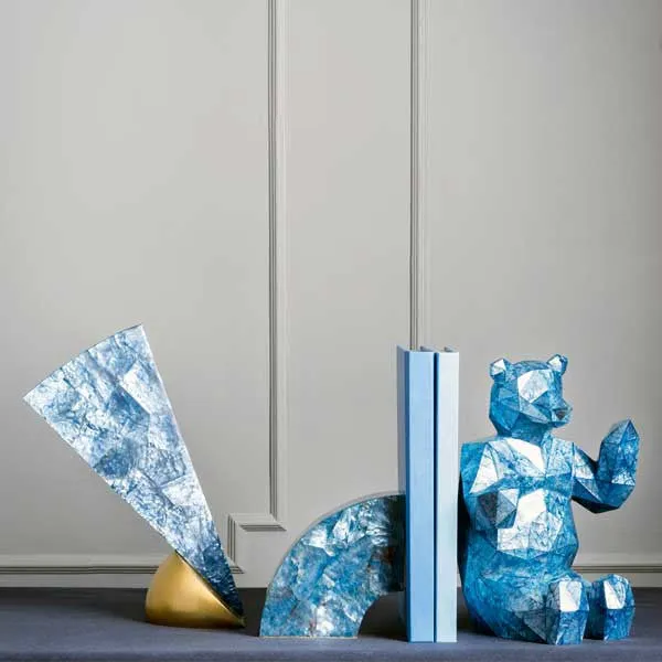 Facet Brasilia Bookends - Azure