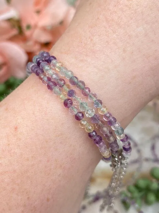 Faceted Fluorite Bracelet