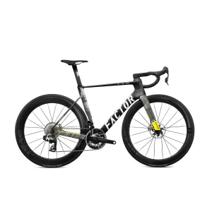 FACTOR OSTRO VAM Road Bike Sram Red E1 Power Meter Black Inc Wheels - Geometric Black/Yellow/White