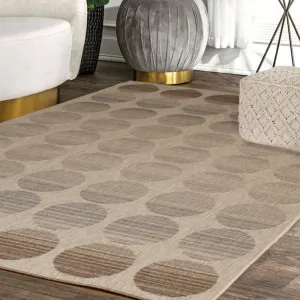 Fade Flatweave Rug with Faded Polka Dots-120x170cm