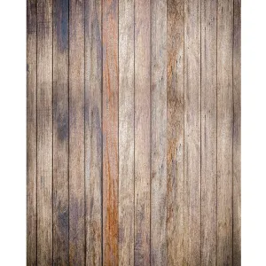 Faded Wood Planks Printed Backdrop