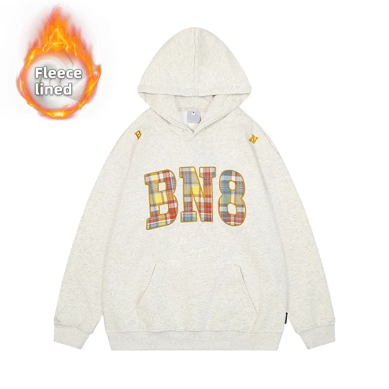 Faire Echo Retro Style Embroidery Washed Hoodie