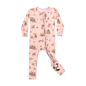 Fairy Garden Convertible Footie Bamboo Pajama