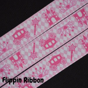 Fairy Tale Ribbon - 7/8 inch Printed Grosgrain