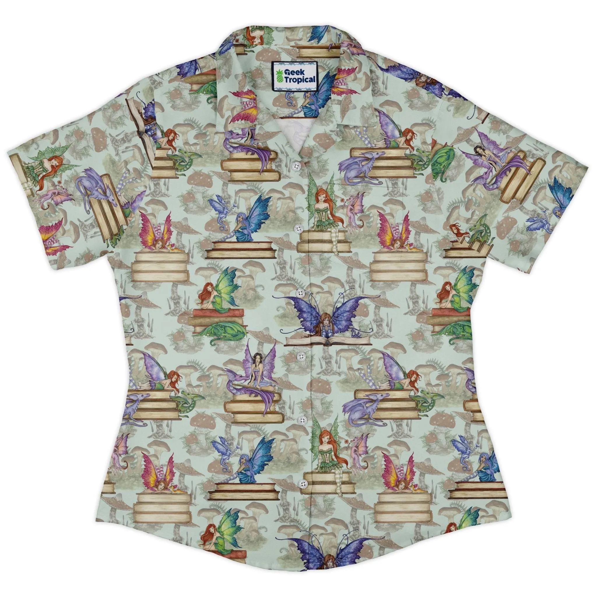 Fairy Tales Curvy Button Up Shirt