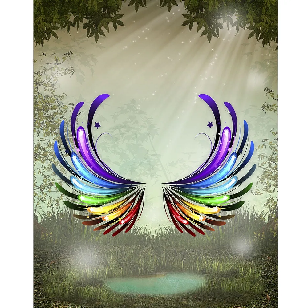 Fairy Wings Printed Backdrop