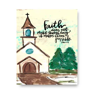 Faith Wrapped Canvas