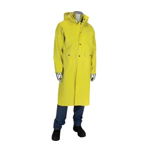 Falcon 201-650C/4X Ribbed PVC 48" Jacket with Hood - 0.65 mm