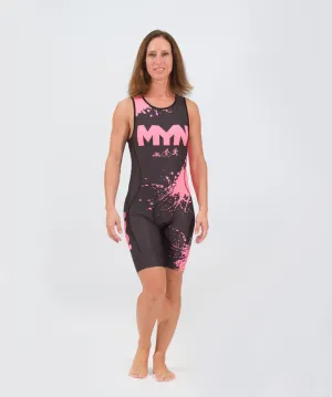 FALKI Sleeveless Triathlon Skin Suit - PINK