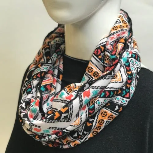 Fall Chevron Eternity Scarf