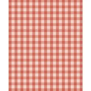 Fall Orange Plaid Printed Backdrop