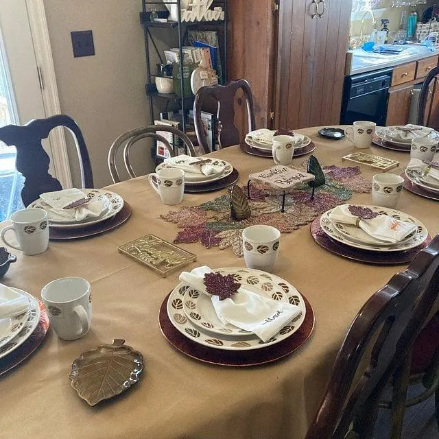 Fall Tablecloth, Fall Napkins