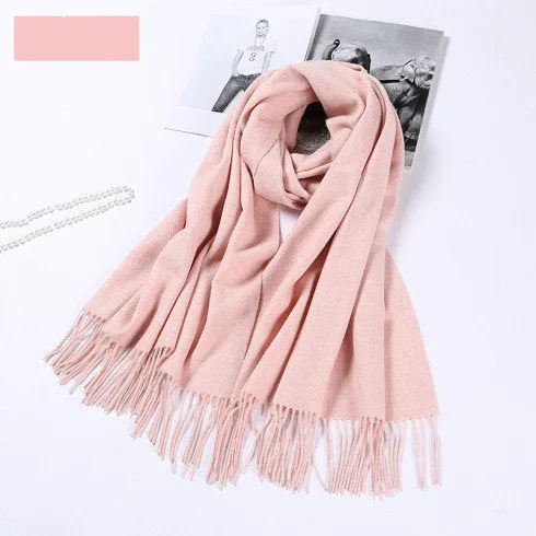 Fall Winter Fashion Color Trends Wool Scarves Wraps Shawls Scarf Women's Fashion Scarf - Mom Dad, Christmas Gift Wedding Bridesmaid