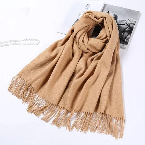 Fall Winter Fashion Color Trends Wool Scarves Wraps Shawls Scarf Women's Fashion Scarf - Mom Dad, Christmas Gift Wedding Bridesmaid