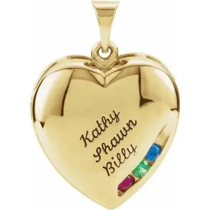 Family Heart Pendant