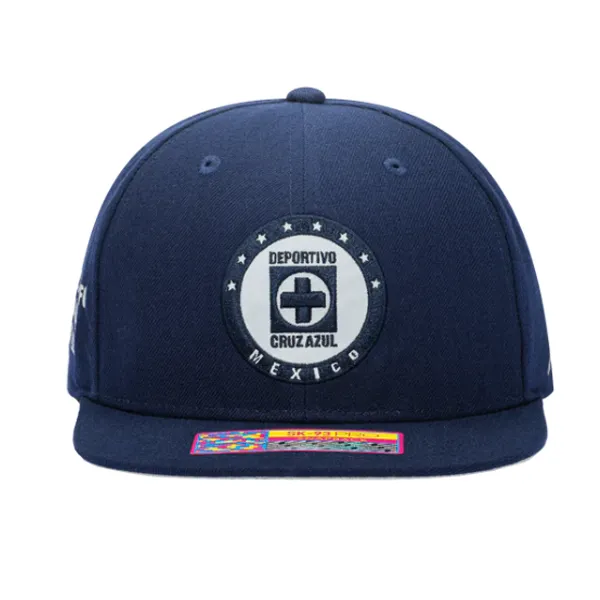 Fan Ink Cruz Azul Braveheart Snapback Hat (Navy)