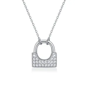 FANCIME "Yes My Love" Padlock Sterling Silver Necklace