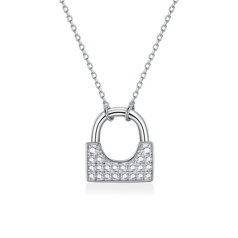 FANCIME "Yes My Love" Padlock Sterling Silver Necklace