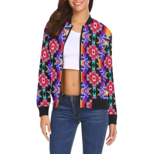 Fancy Bustle Bomber Jacket for Women