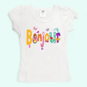 Fancy Nancy Bonjour shirt | Birthday Fancy Shirt | Fancy Bonjour girl shirt  | Fancy Nancy shirt  | Girls Shirts | Toddler Fancy shirt