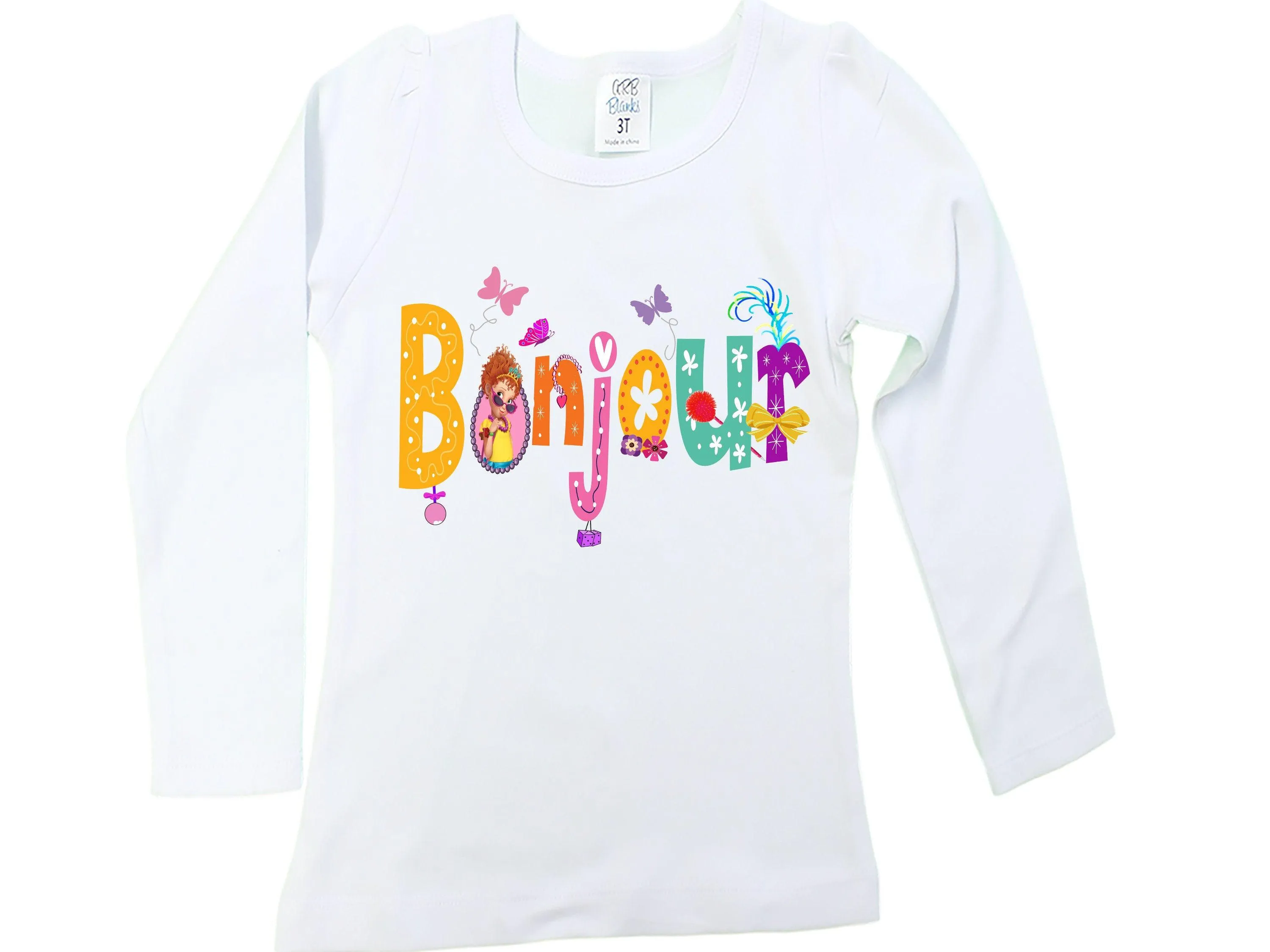 Fancy Nancy Bonjour shirt | Birthday Fancy Shirt | Fancy Bonjour girl shirt  | Fancy Nancy shirt  | Girls Shirts | Toddler Fancy shirt