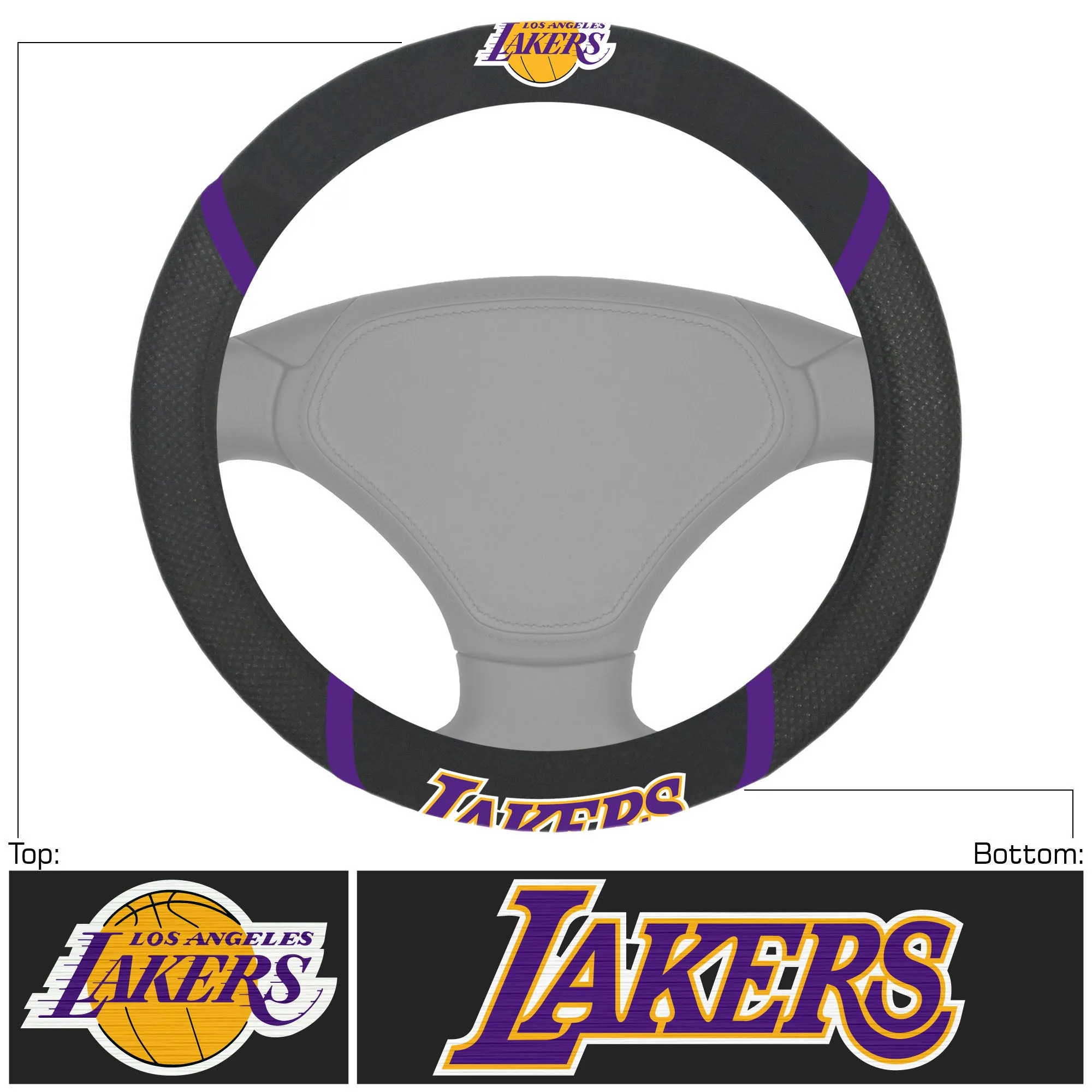 Fanmats Los Angeles Lakers Steering Wheel Cover