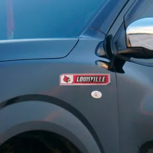 Fanmats Louisville Cardinals 2 Piece Heavy Duty Aluminum Embossed Truck Emblem Set