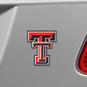 Fanmats Texas Tech Red Raiders Heavy Duty Aluminum Embossed Color Emblem