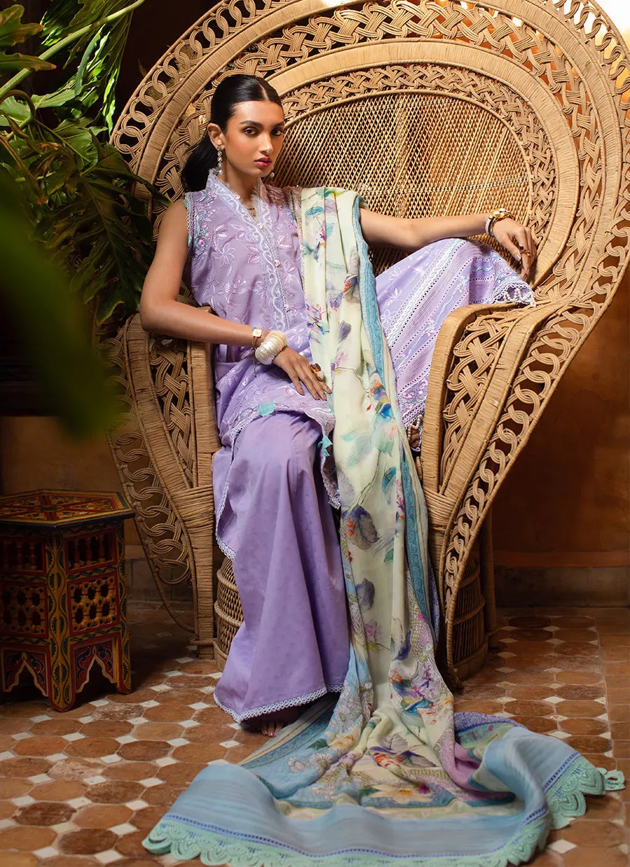 Farah Talib Aziz Luxury Lawn Collection 2023 – Zat Lavender