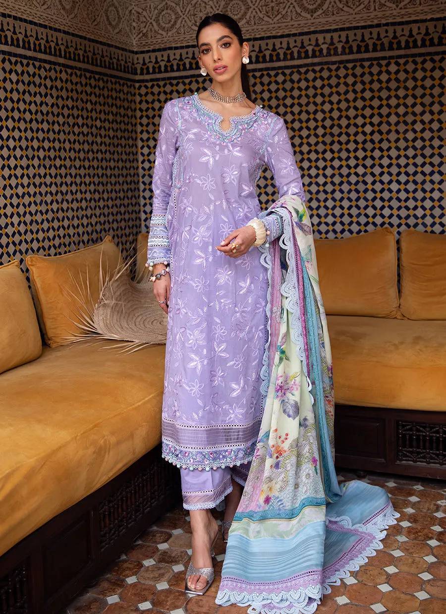 Farah Talib Aziz Luxury Lawn Collection 2023 – Zat Lavender