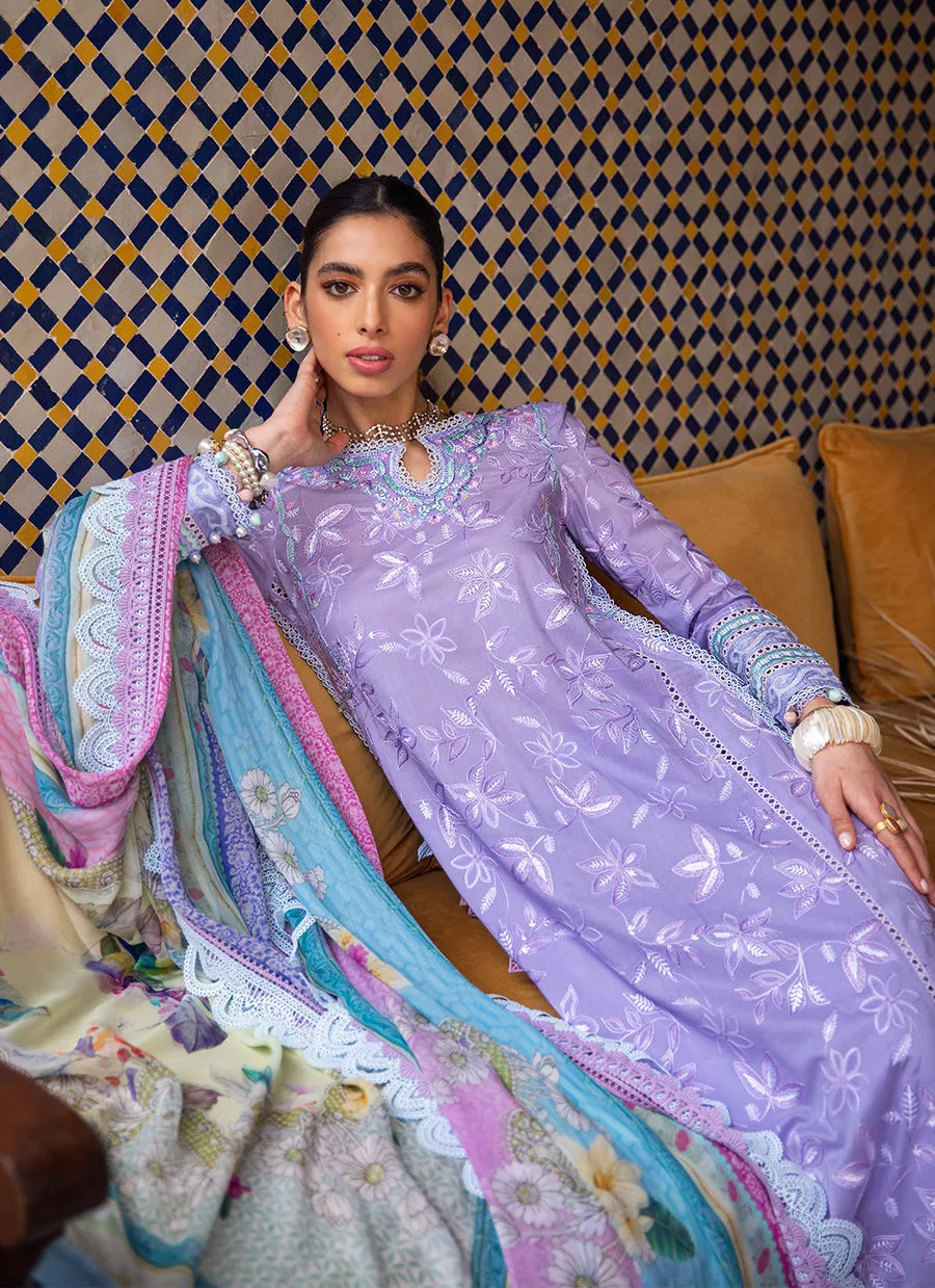 Farah Talib Aziz Luxury Lawn Collection 2023 – Zat Lavender