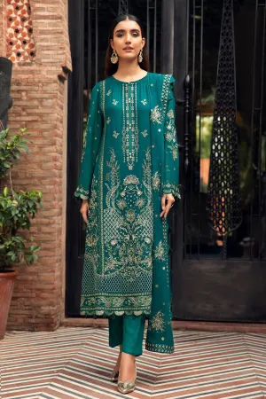 Farasha Embroidered Chiffon Collection – Jade